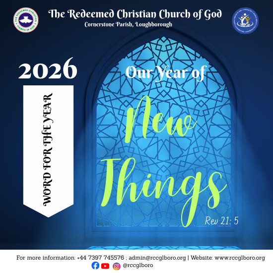 2026 Word for the year: Our year of new things.